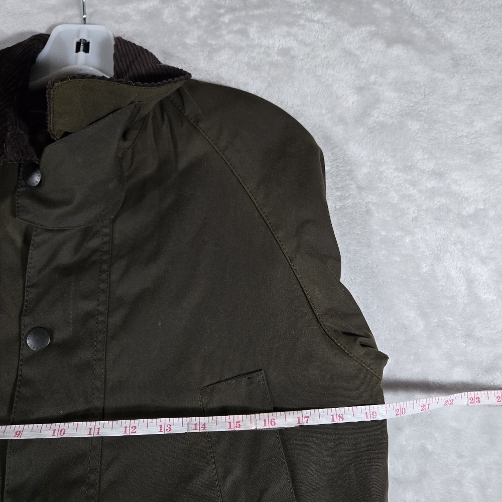Barbour Classic Bedale Wax Jacket Mens Size C32 Tartan Lined Brown Full Zip - Picture 11 of 15